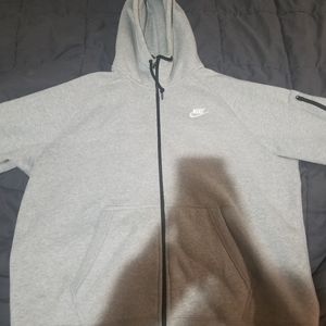 Grey Nike Thick Fleece Training Hoodie
